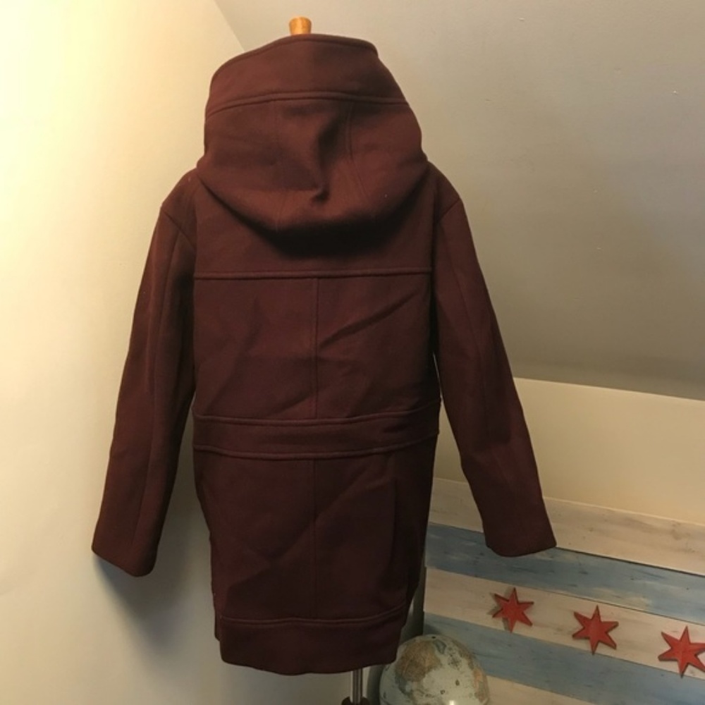 The Kooples Maroon Red Pea Coat 36 - Picture 5 of 7